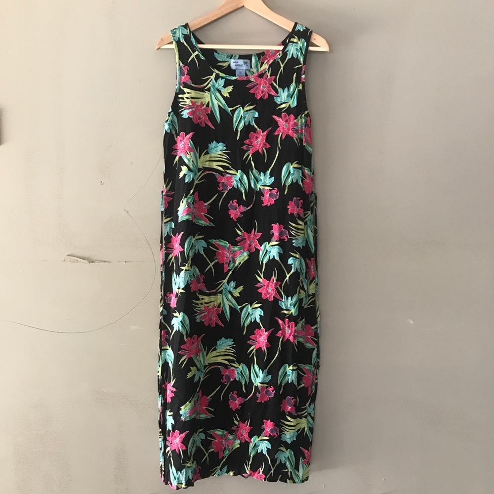 90’s Hawaiian Floral Cotton Dress